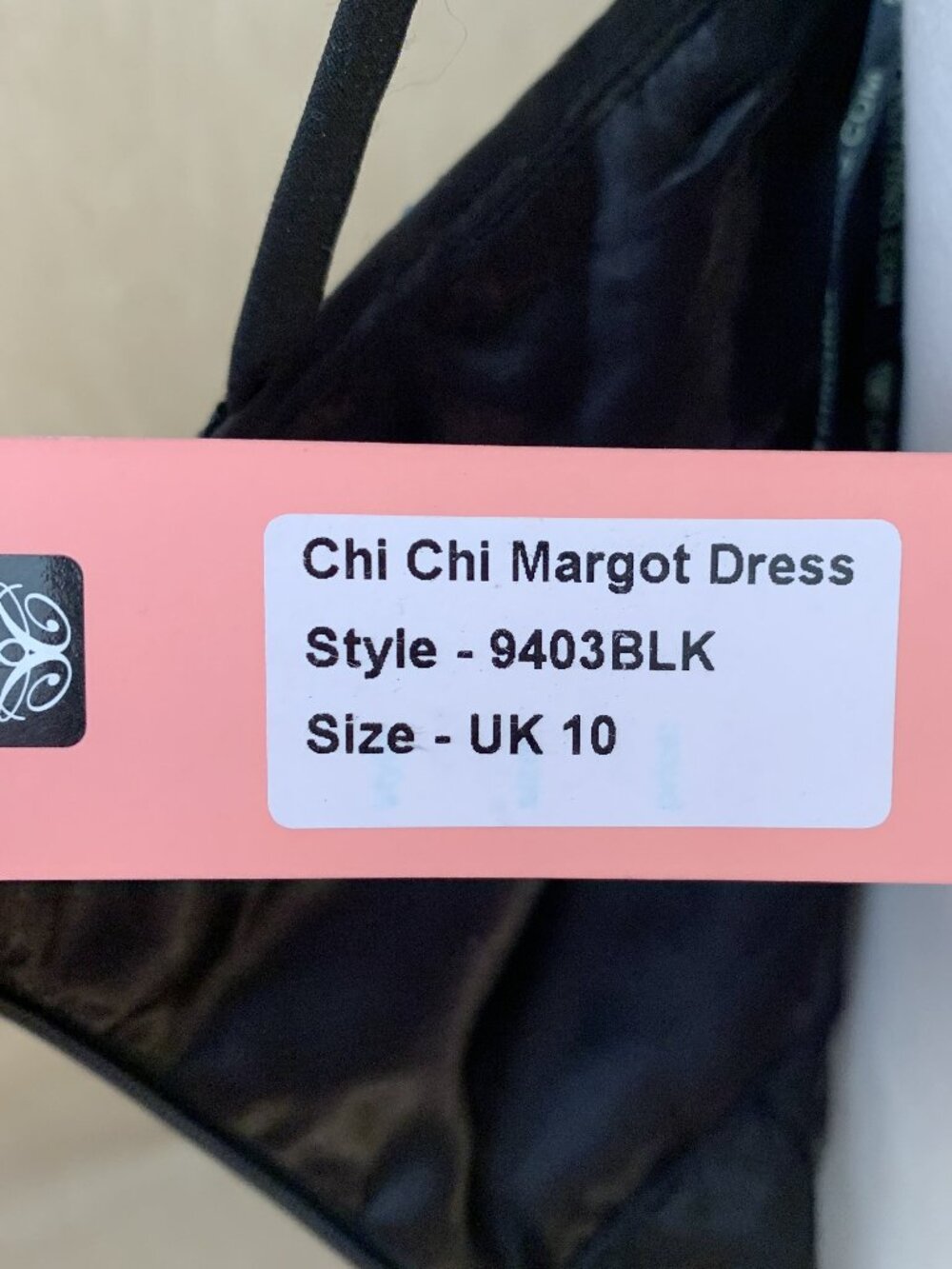 NWT Chi Chi London Margot Black Sequin Bodycon Midi Dress UK | Size 10 - Picture 9 of 10